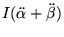 $\displaystyle I(\ddot\alpha+\ddot\beta)$